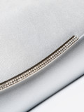 Clutch argento con catena