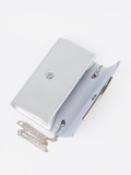 Clutch argento con catena
