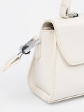 Borsa piccola beige chiaro con manico