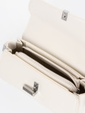 Borsa piccola beige chiaro con manico