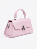 Borsa piccola rosa con manico