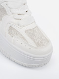 Sneakers bianche con pizzo