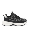 Sneakers nere con inserti decorativi