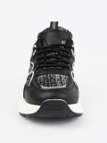 Sneakers nere con inserti decorativi