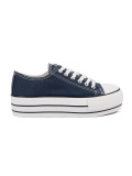 Sneakers da donna blu navy con plateau