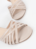 Sandali eleganti beige Sergio Leone