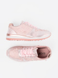 Sneakers rosa con motivo floreale