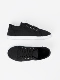 Sneakers nere con lacci