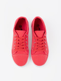 Sneakers rosse con lacci