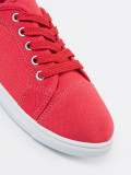 Sneakers rosse con lacci