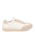 Sneakers bianche-beige da donna