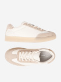 Sneakers bianche-beige da donna