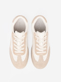 Sneakers perforati beige chiaro