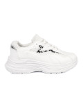 Scarpe sportive bianche con accento decorativo
