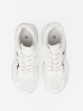 Scarpe sportive bianche con accento decorativo