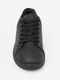 Sneakers nere con finitura opaca