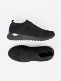Sneakers nere sportive slip-on con tomaia in tessuto