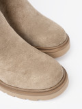 Stivaletti beige con suola spessa