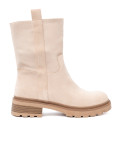 Stivaletti moderni beige chiaro con design semplice