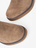 Stivaletti beige eleganti con tacco comodo