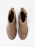 Stivaletti beige eleganti con tacco comodo