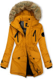 Giacca invernale imbottita giallo senape per bambini