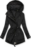 Parka a pois nera