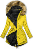 Parka invernale doppia faccia giallo/nero