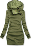 Felpa verde con tasca frontale