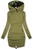 Felpa verde taglio slim