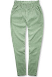 Pantaloni casual verde chiaro con elastico in vita