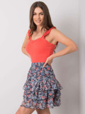 Top in cotone corallo