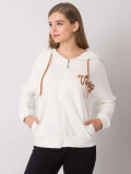 Felpa ecru con zip