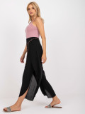 Pantaloni eleganti neri a vita alta