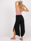 Pantaloni eleganti neri a vita alta