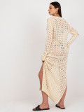 Abito estivo in maglia beige chiaro