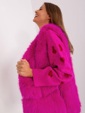 Gilet rosa in ecopelliccia
