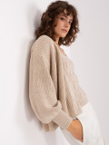 Completo beige a due pezzi con top