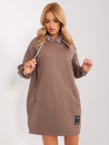 Abito sportivo da donna marrone con fodera