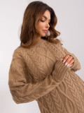Abito midi in beige