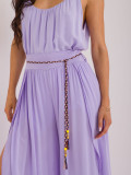 Pantaloni larghi eleganti in viola chiaro