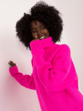 Abito rosa fluorescente alla moda