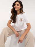 Blusa Bianca a Manica Corta