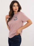 Blusa elegante in rosa scuro