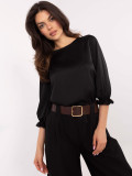 Elegantna crna bluzica s 3/4 rukavima