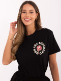 T-shirt grigia elegante a maniche corte