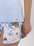 T-shirt blu elegante a maniche corte