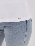 T-shirt bianca a maniche corte