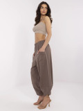 Pantaloni sportivi eleganti marroni