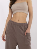 Pantaloni sportivi eleganti marroni